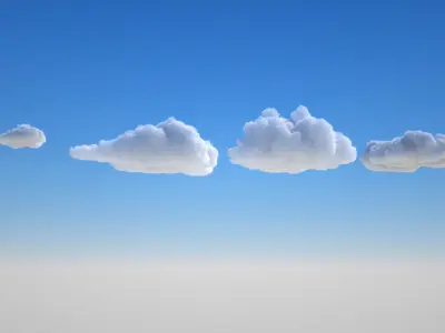 Volumetric clouds VDB 3D model