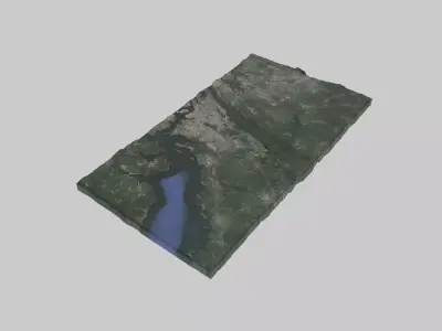 Yonkers City Low-poly 3D model