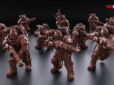 Solar Guard - Squad of the Imperial Force 3D print model
