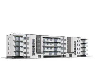 Apartment house 1 3D model