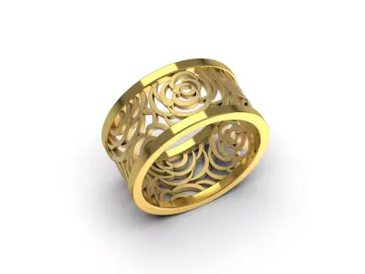 Rose Rings WR 06 3D print model