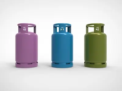Gas cylinder  3D model
