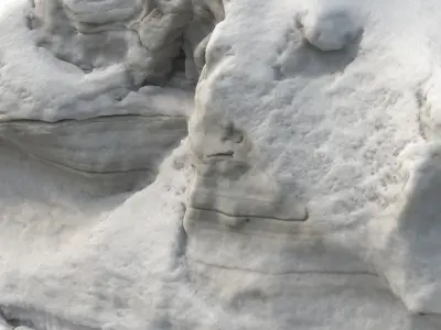 Snow 01 PBR Low-poly 3D model