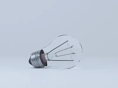 Lightning bulb Free 3D model