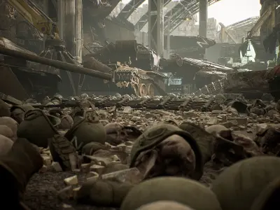 JunkYard Environment Kit Low-poly 3D model