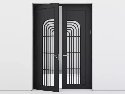 Aluminium door 306 3D model