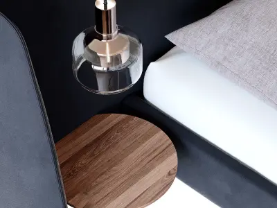 BLU DOT Hunker Queen Bed 3D model