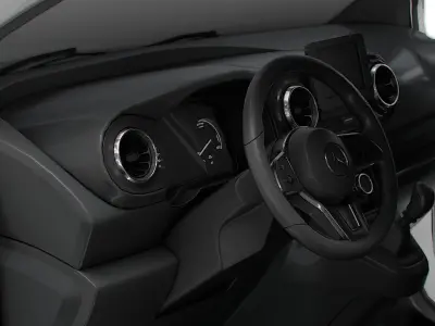 Mercedes Benz Citan LWB HQ Interior 2025 3D model