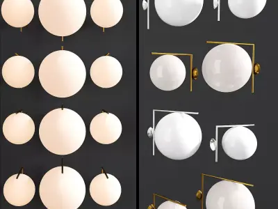 Flos Ceiling Wall Lamp 3D model