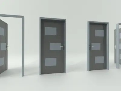 Door sets 7 3D model