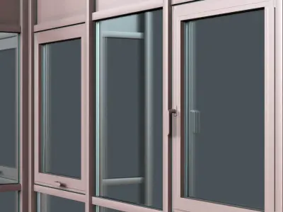 Curtain Wall Facade System 3D model