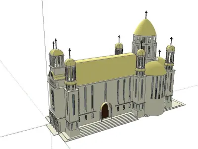 Architecture-Religion-God-Culture-Temple-0129 church 3D model
