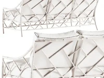 Kit Outdoor Sofa Celerie Kemble For One Kings Lane 3D model