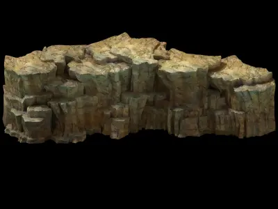 Snow White - Cliffs 02 3D model