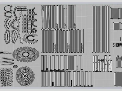 Outdoor shower for scene composition 3D model