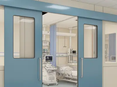 Hospital Hall 3D model