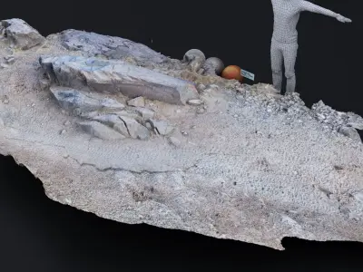 DEATH VALLEY ROCK FORMATION 002 2024 3D model