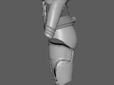 robot pieces 3D model
