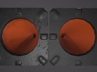 Traffic cone  Low-poly 3D model buy