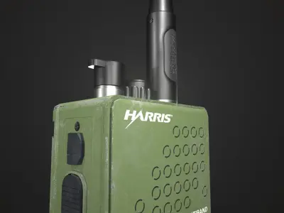 Military Walkie Talkie Radio Low-poly 3D model