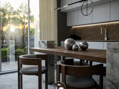Cuisine - Salon  3D model