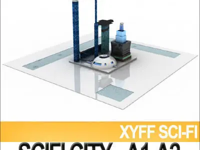 Xyff SciFi City A1 and A2 3D model
