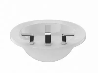 TOTO Self Rimming Oval Lavatory 3D model