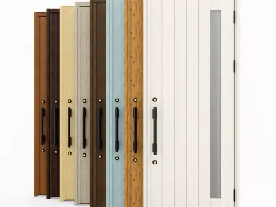 YKK AP Venato D30 N05T Japanese Entrance Door 3D model