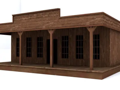 Sheriff Office Low-poly 3D model