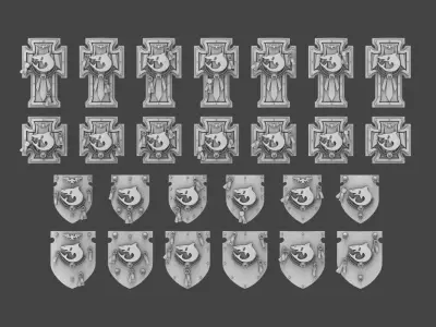 Space Shark Power Shields 3D print model