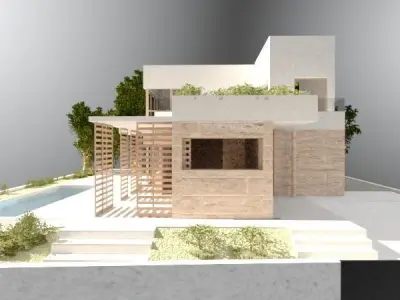 MODERN HOUSE 3D model  3D model