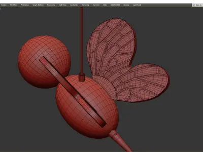 BEE pendant Low-poly 3D model