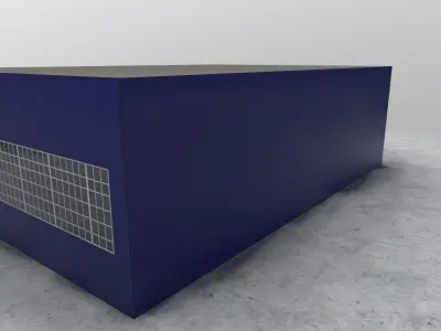 LBSF Hangar 1 Low-poly 3D model