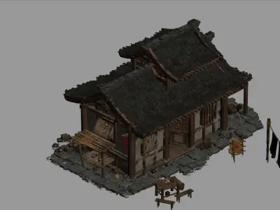 house old house 3D model purchase