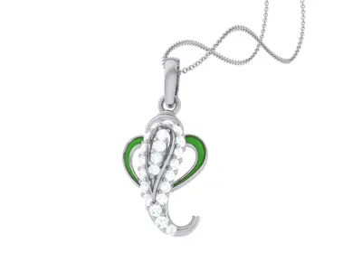 Spiritual Ganesha Pendant 3D print model buy