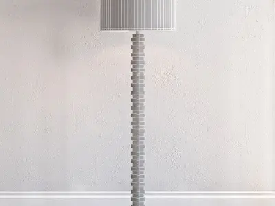 Stacked Lucite Floor Lamp 3D model