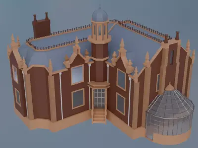 Haunted Mansion Magic Kingdom Replica 3D print ready model  3D print model