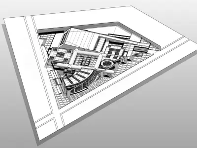 CULTURAL CENTER by DOCE INGENIEROS ARQUITECTOS - AUTODESK REVIT 3D model