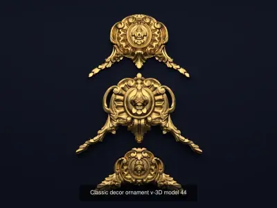 Collection onlay molding05 3D Model Pack