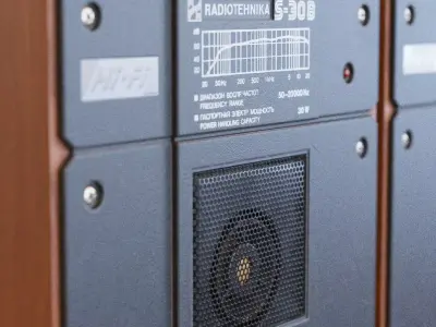 Radiotehnika S30B speakers dark body 3D model