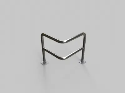 Barrier V2 - 002 Low-poly 3D model