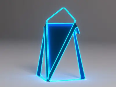 Scifi Podium 3D model