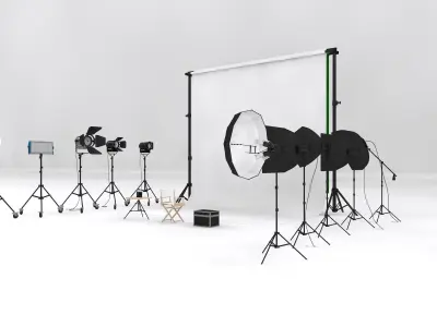 Studio Photography Lighting Models 3D model