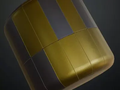 Powered Metal Design PBR Seamless Texture