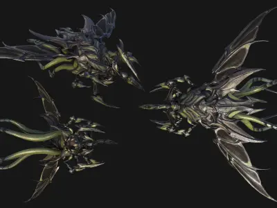 Air Leviathan Low-poly 3D model