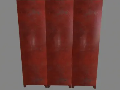 locker 7 Low-poly 3D model