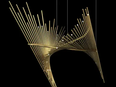 Lobby Chandelier 3D model