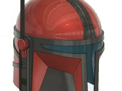 Custom Mandalorian Helmet - Star Wars 3D print model