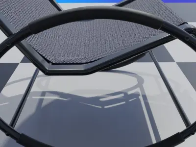 Tube Frame Patio Rocker 3D model