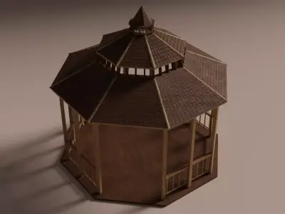 Pergola Gazebo 3D model